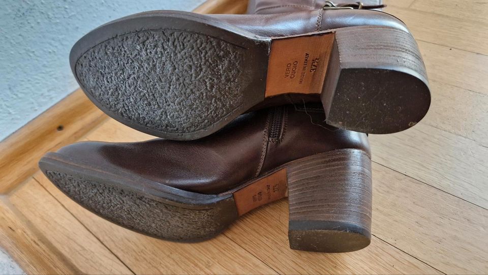 Gidigio Lederstiefel, hoch, braun,  Gr.37,5, wie neu in München