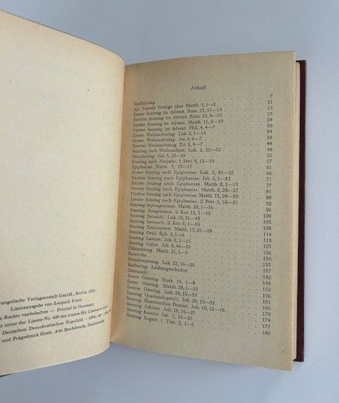 Luther Deutsch 8. „Die Predigten.“ Hrsg. von Kurt Aland 1955. EVA in Reutlingen