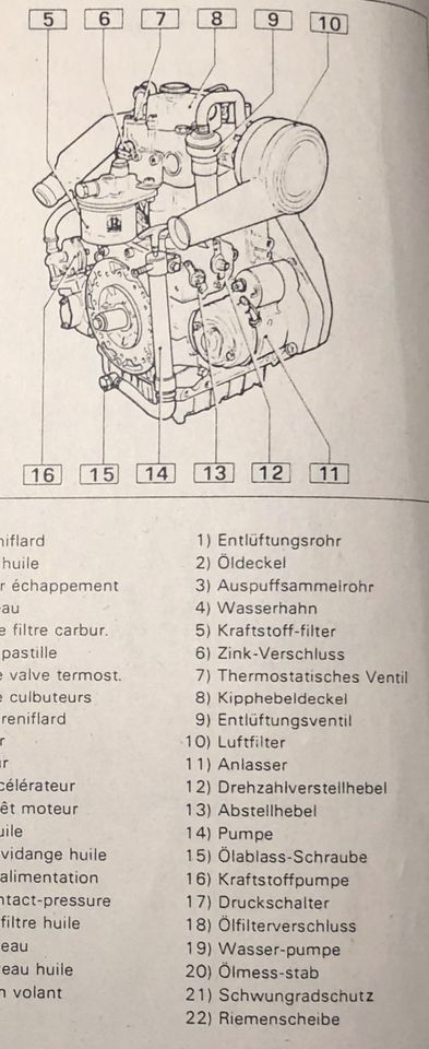 Ruggerini RM 90 RM90 Einbaudiesel mit Getriebe abzugeben in Berlin