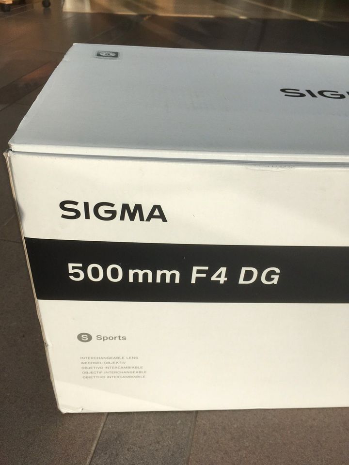 Sigma 500mm F4 DG Sports Original Karton in Worms