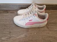 Sneaker Puma weiss/pink Gr. 35 Bayern - Erding Vorschau
