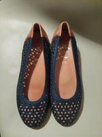 Ballerina Schuhe der Marke ara Gr. 38,5 dunkelblau braun Leder Hannover - Ricklingen Vorschau