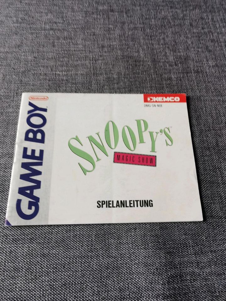 Game Boy Spiel "Snoopy's Magic Show" 1990 in Hanau