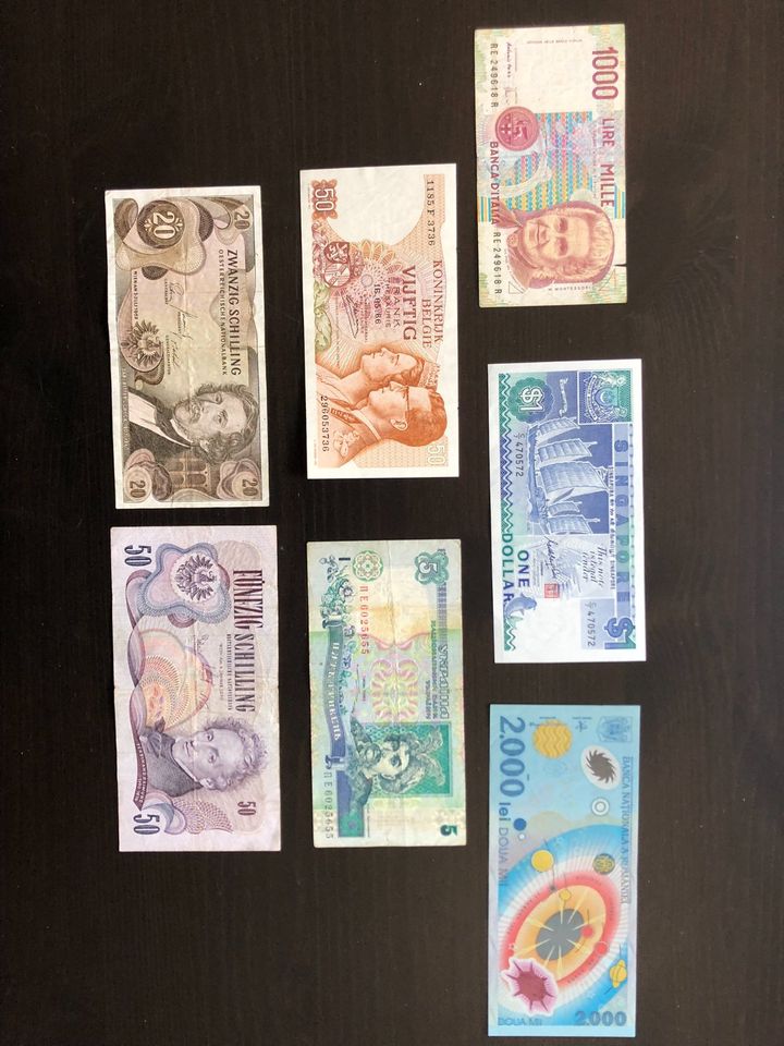 Geldscheine Devisen ausländische Währung in Friedrichsthal