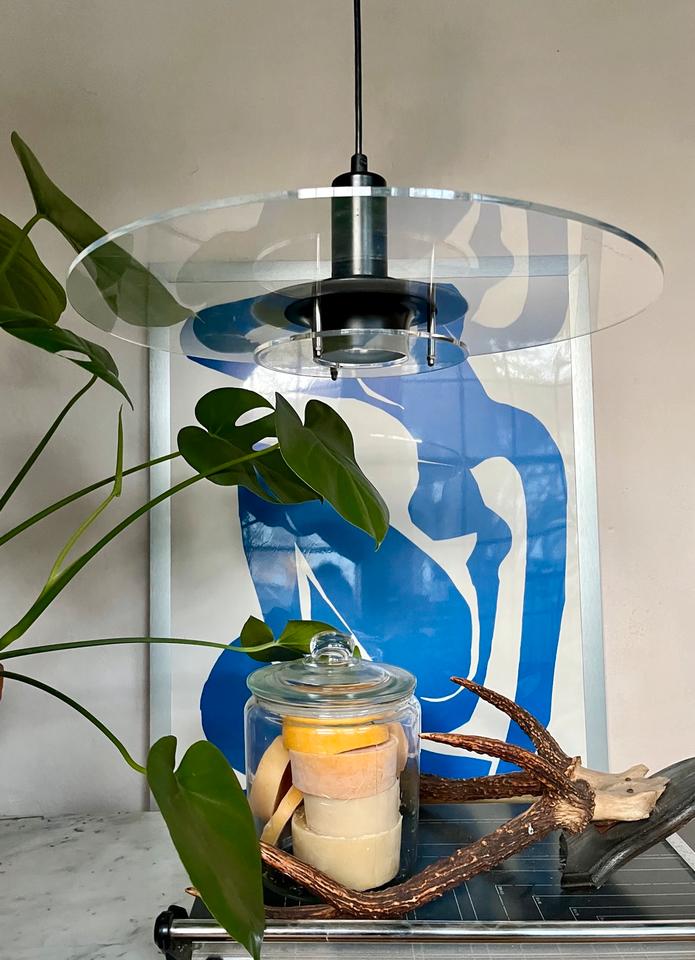 Ikea Lampe Leuchte T712 Plexi Acrylglas Space Age Design 70er in Darmstadt
