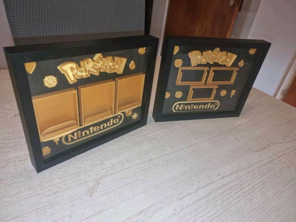 Pokemon Editionen Bilderrahmen (Gold,Silber,Gelb,Blau etc) in Waxweiler