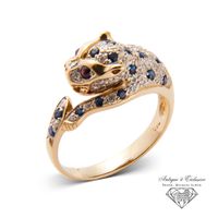 18K 750 Bicolour Gold Panther Ring RG 57 - 58 Damen Panter Neuw Rheinland-Pfalz - Igel Vorschau