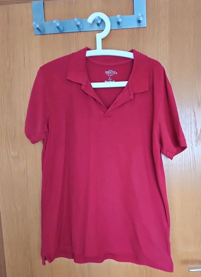 Herren Basic Poloshirt Kurzarm Polohemd Kragen in Heppenheim (Bergstraße)