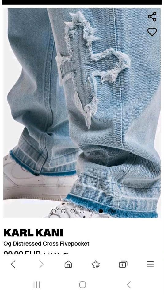 Karl Kani Cross Baggy Jeans Neu mit Etikett Größe 28 XS in Münster