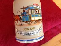 Bier-Krug 0,5L Zinndeckel 100Jahr München Tram Straßenbahn Bayern München - Berg-am-Laim Vorschau