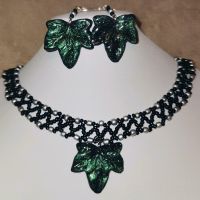 Kette Ohrschmuck mit Cat Eye Effekt UNIKAT Handmade Sachsen-Anhalt - Arendsee (Altmark) Vorschau