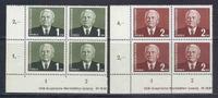 DDR 1958 MiNr: 622 - 623 postfr. 4erblock Eckrand unten mit DV X6 Bayern - Hainsfarth Vorschau