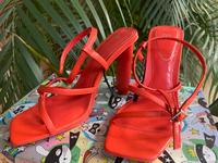 40€ NP Zara Schuhe highheels 39 Koralle orange rot Pumps Riemchen Düsseldorf - Bilk Vorschau