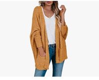 Strickjacke Cardigan Größe L gelb oversized Fledermausärmel Hessen - Meinhard Vorschau