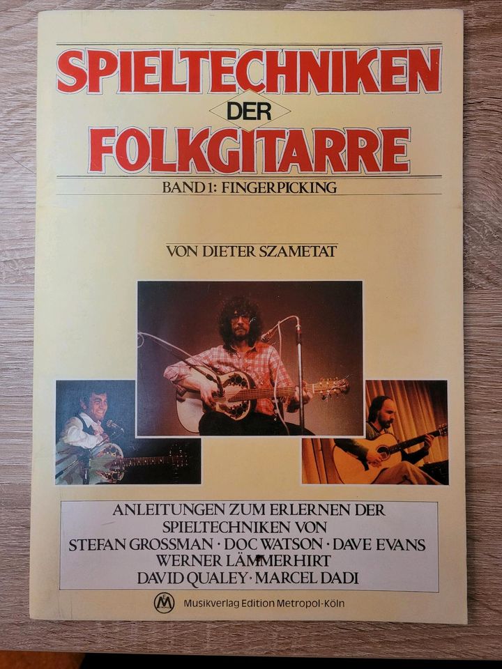 Spieltechniken der Folkgitarre - Songbuch - Lehrbuch in Kaarst