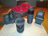 Kleinbildkamera Nikon EM m. 3 Objektiven, Motorantrieb, Blitz Hessen - Hofheim am Taunus Vorschau