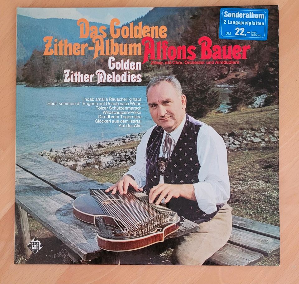 LP Schallplatte Das Goldene Zither Album Alfons Bauer in München