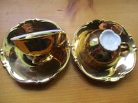 2x Mokka Espresso Tasse Tirschenreuth Gold Bayern - Kronach Vorschau