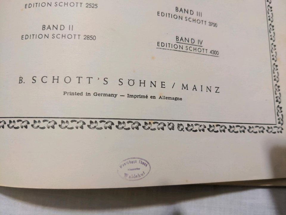 Edition Schott Opernbücher Klavier und Gesang in Hohberg