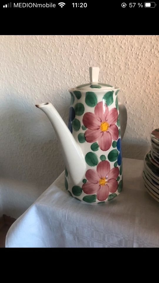 Schramberg Keramik Blumen Decor 32 Kaffeegeschirr antik in Augsburg