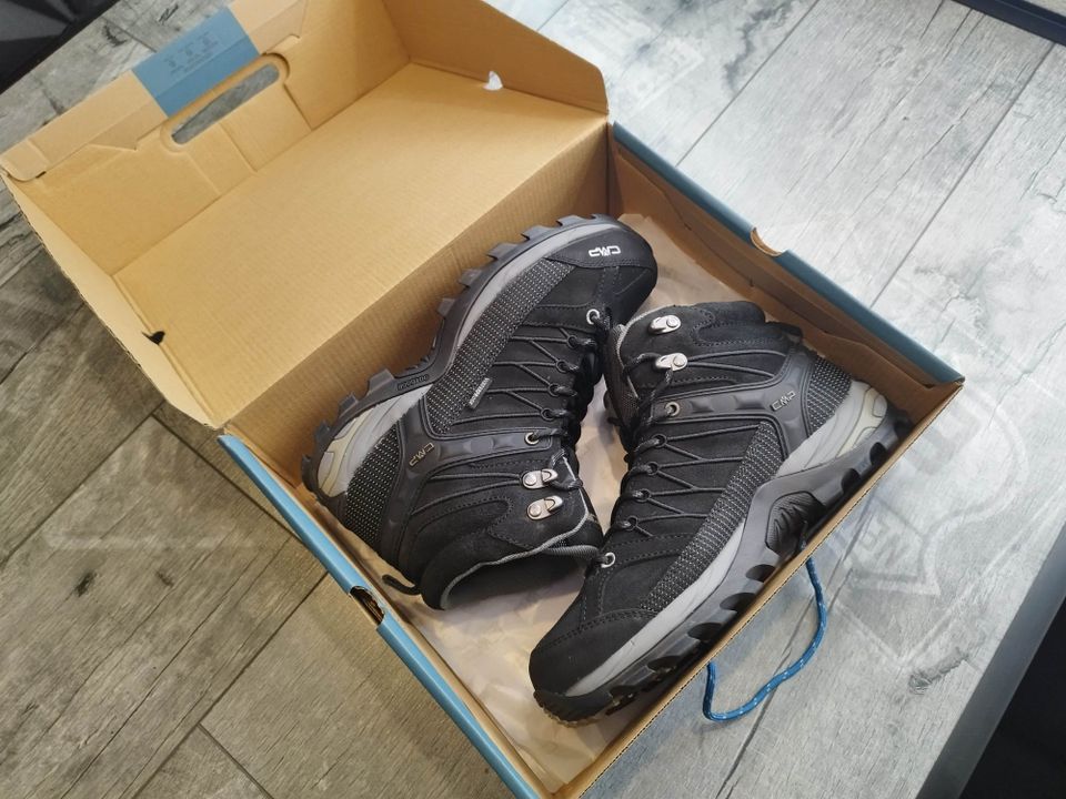 CMP Wanderschuhe Herren Gr. 41 schwarz Leder in Alsdorf