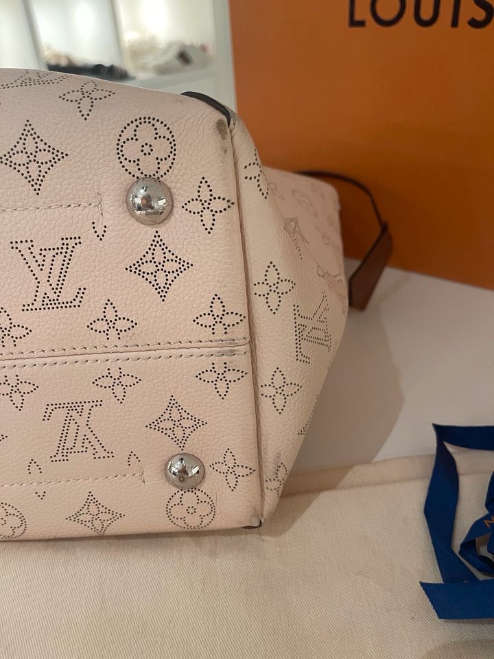 Louis Vuitton Hina MM Mahina Creme braun Fullset in Kelkheim