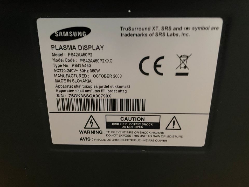 Samsung Plasma Tv in Düsseldorf