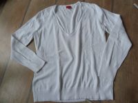 Esprit Pullover weiß L Baumwolle Pulli V-Neck Düsseldorf - Friedrichstadt Vorschau