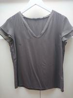 ZERO Luftiges Shirt mit doppellagigem Chiiffon Ärmel Taupe 34/36 Bayern - Garmisch-Partenkirchen Vorschau
