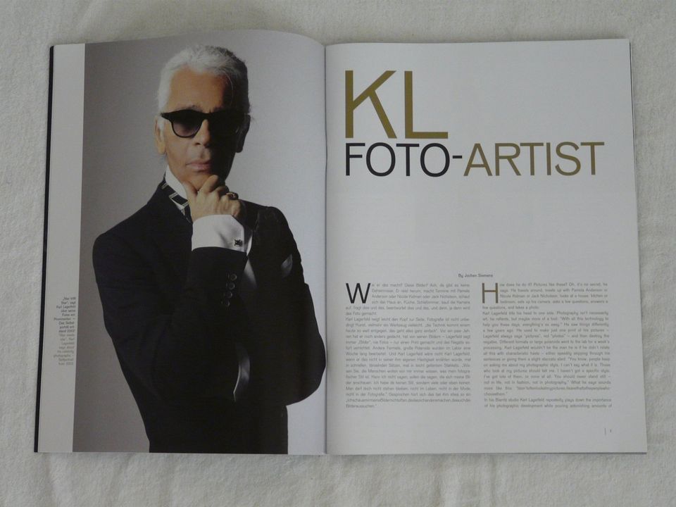 Stern spezial Fotografie Portfolio No. 30 -2002- Karl Lagerfeld in Korschenbroich