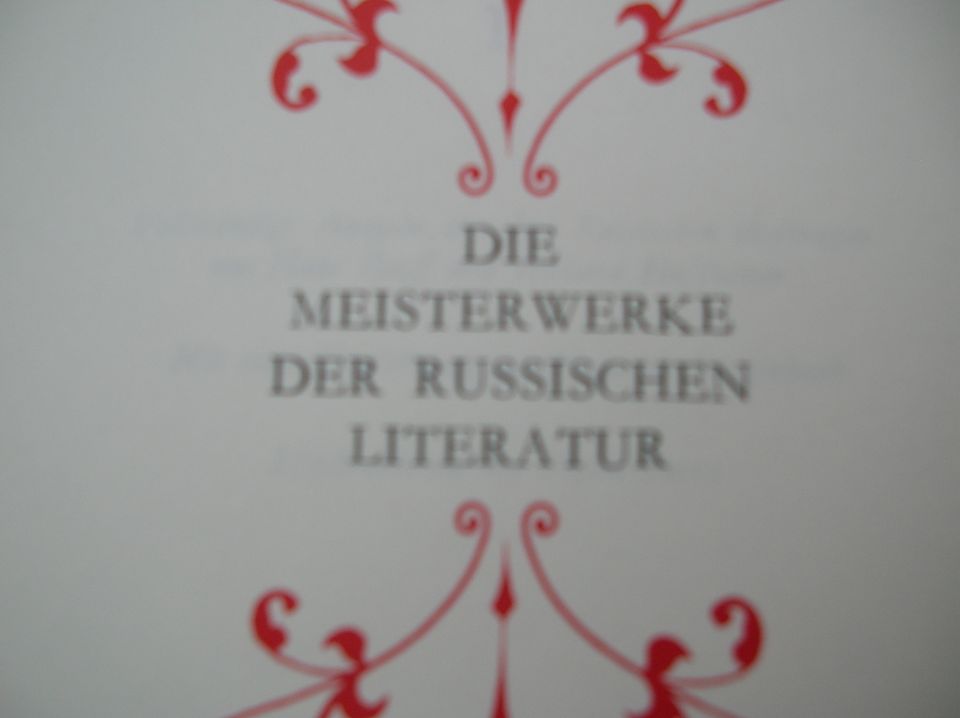 Meisterwerke der russischen Literatur 8 Bücher Russland rot gold in Grafschaft