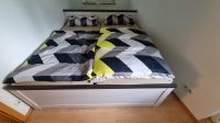 Bett/Doppelbett weiß - grau mit passenden Nachttischen Bayern - Wielenbach Vorschau