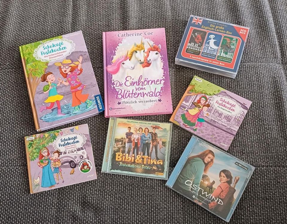 Bücher, CD's zu verschenken  Schulcafe Pustekuchen, Bibi & Tina in Burgwald