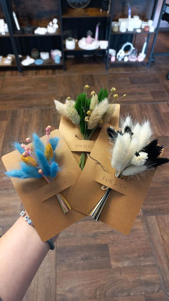 Trockenblumen Sträußchen Geschenk Muttertag Freundin Deko in Leipzig