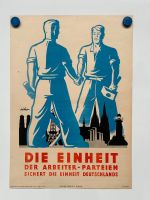 PLAKAT 1946 Berlin " Einheit der Arbeiter-Parteien" Kommunisten Niedersachsen - Wunstorf Vorschau