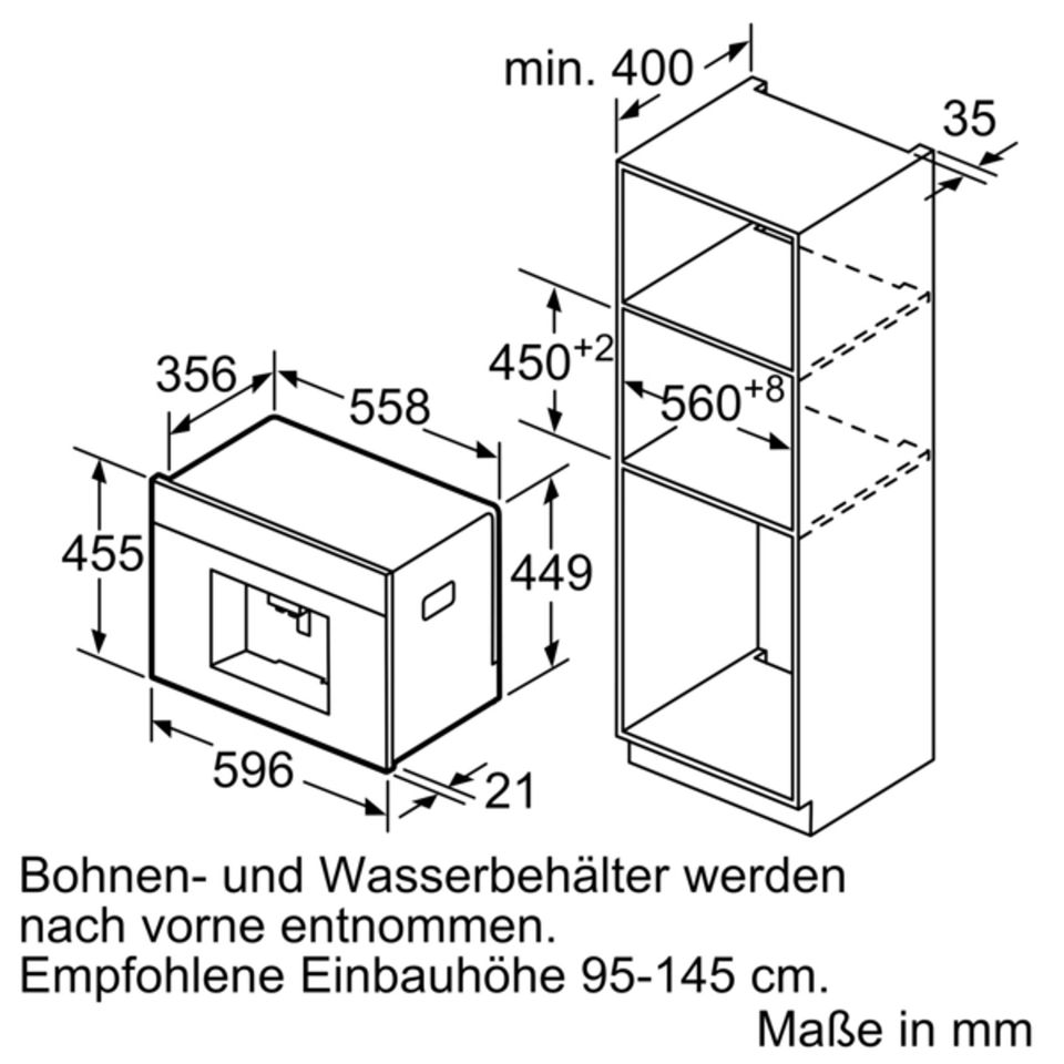 Neff C17KS61G0 Einbau Kaffee Vollautomat  N90 Graphit Grey in Waldenburg