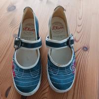 Blau-weiße s.oliver Riemchen Turnschuhe Schuhe * Gr. 41 Nordrhein-Westfalen - Bornheim Vorschau