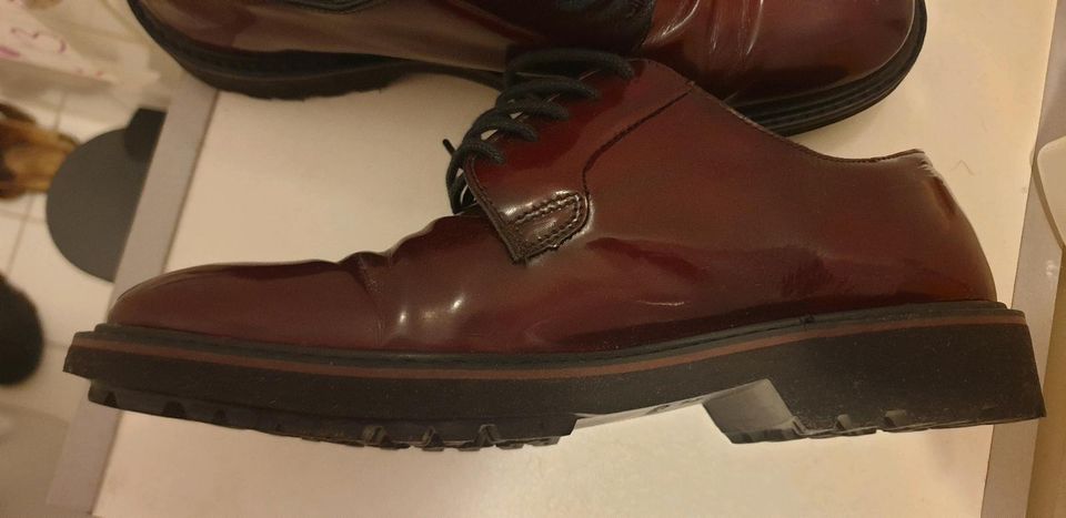 Geox Herren Lederschuhe Größe 40 bordeaux rot in Ludwigshafen