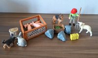 Schleich Tiere - kleiner Zoo mit Stall + Playmobil Mann/Frau Nordrhein-Westfalen - Blankenheim Vorschau