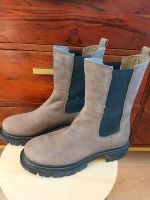 Chelsea Boots Stiefel grau/taupe Gr.38 Echtleder Niedersachsen - Lüneburg Vorschau