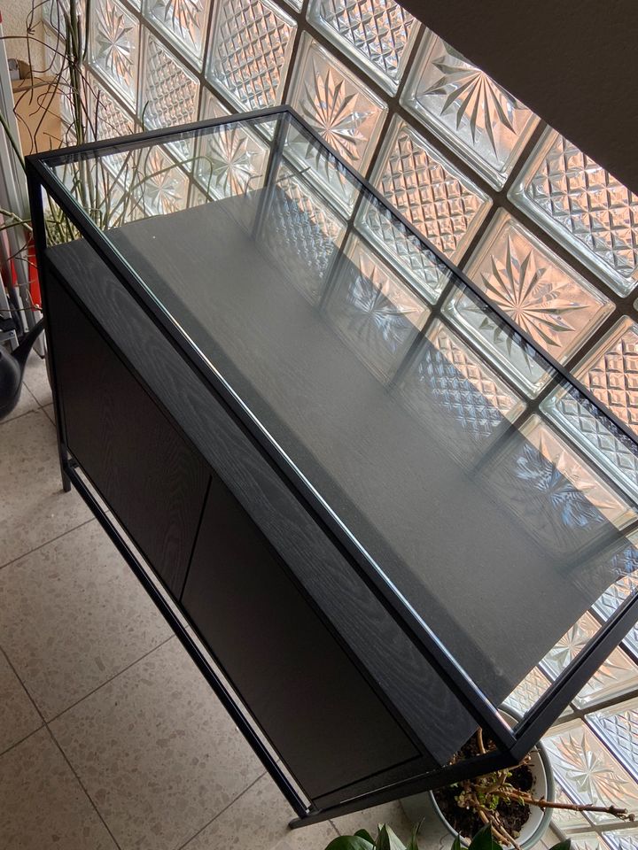 Kommode / Sideboard MAISONS DU MONDE - schwarz - Glas - Metall in Schweich