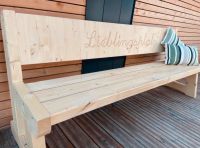 Gartenbank Holzbank mit Gravur Geschenkidee personalisiert Baden-Württemberg - Westhausen Vorschau