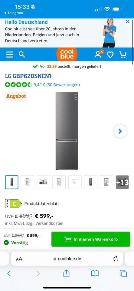 Kühlschrank LG in Düsseldorf