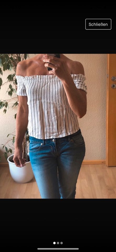 ❤️Neue Carmen Bluse Top Bershka Gr. S/36 in Jülich