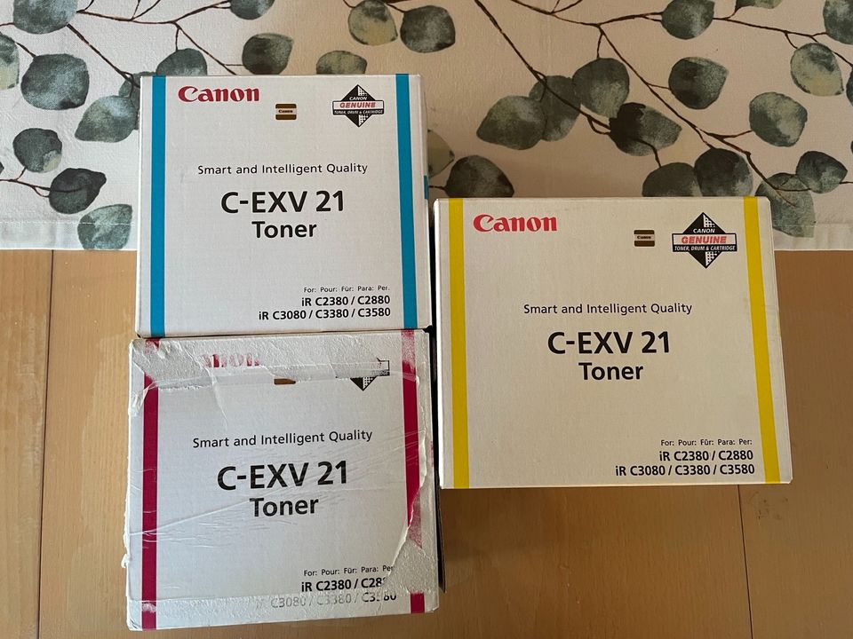 Toner Canon C-EXV 21 Magenta, Cyan und Gelb in Beratzhausen
