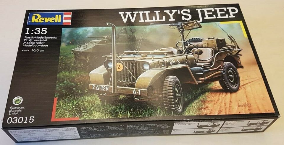 Bausatz Willys Jeep REVELL 1:35 No. 03015 Neu OVP in Althengstett