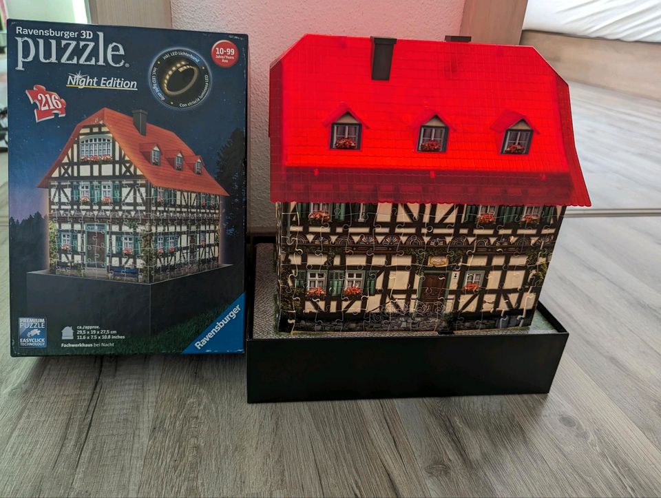 3D-Puzzle Fachwerkhaus Ravensburger Night Edition OVP in Höchstädt a.d. Donau