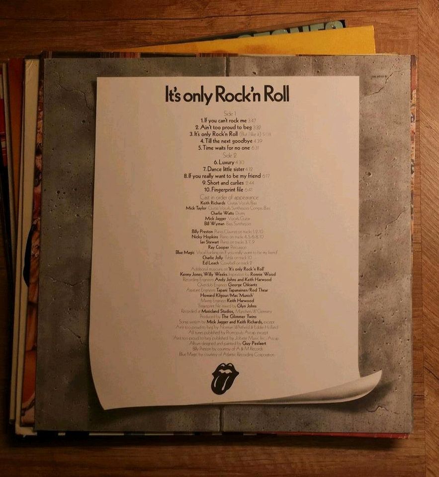 Rolling Stones LP It's only Rock'n Roll 1974 in Burghaun