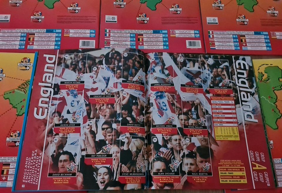 Panini Euro 2000 EM 00 / 6 X Leeralbum Empty-Album Sammelalbum in Mönchengladbach