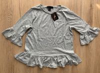 Peplum Shirt Rüschen Grau S 36 Neu Nordrhein-Westfalen - Solingen Vorschau